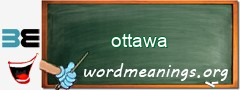 WordMeaning blackboard for ottawa